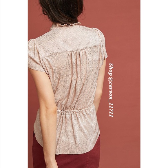 Anthropologie Merlaison Shine Blouse S - Picture 3 of 3